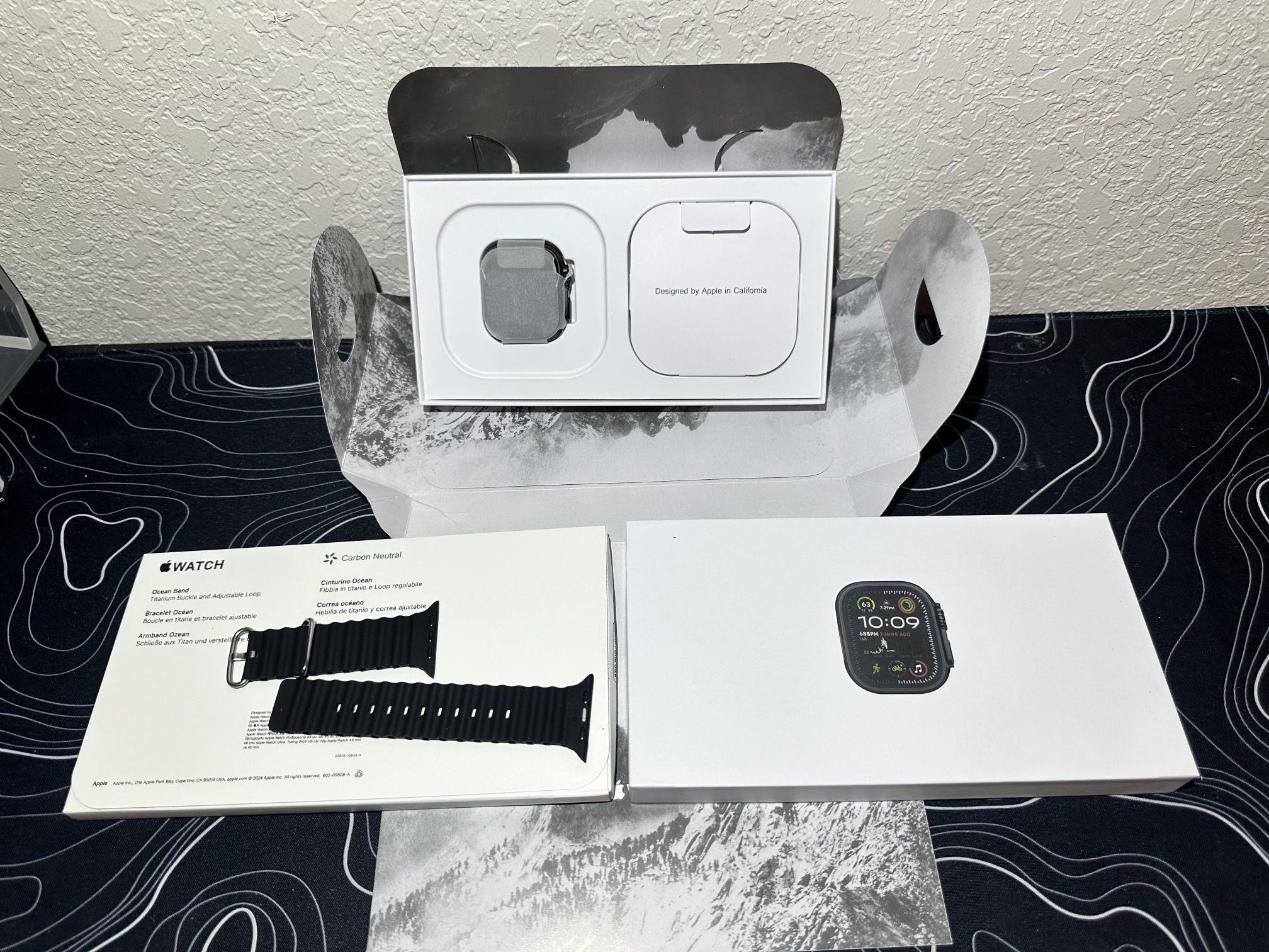 Apple Watch 2 Ultra Black Ocean Band