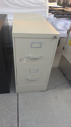 Metal 2 Drawer File Cabinet With Key