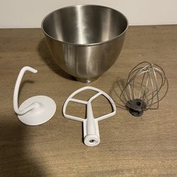 KitchenAid Stand Mixer Bowl and Attachments