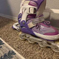Girls Rollerblades Youth Size Med 1-4