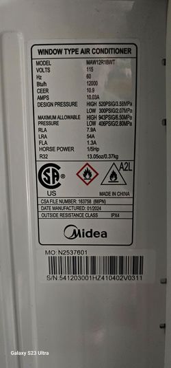 Midea 12k btu Window Air Conditioner
