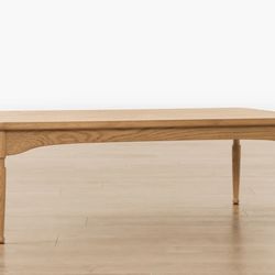 McGee & CO Phipps Coffee Table Honey Oak Finish Solid Wood - Handcrafted Honey Oak 