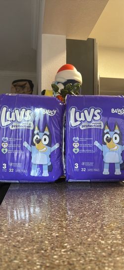 Luvs diapers size 3 - $6 each