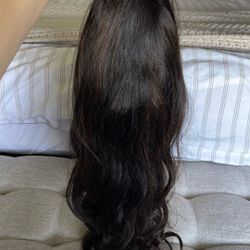 U Front 18 Inch Human Hair Wig 