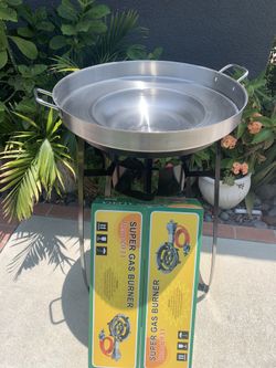 Set de 3ps Quemador base y disco de acero inoxidable