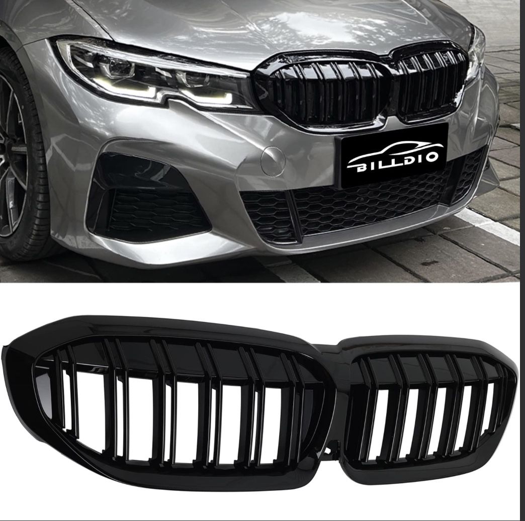 Radiator Grill Voor Voor Bmw E90 E91 3 Serie 2005 2006 2007 2008 Auto Volledige Chrome Front Nieren Racing Grills Gloss Black stijl Voorbumper Grille Cover(zwart
