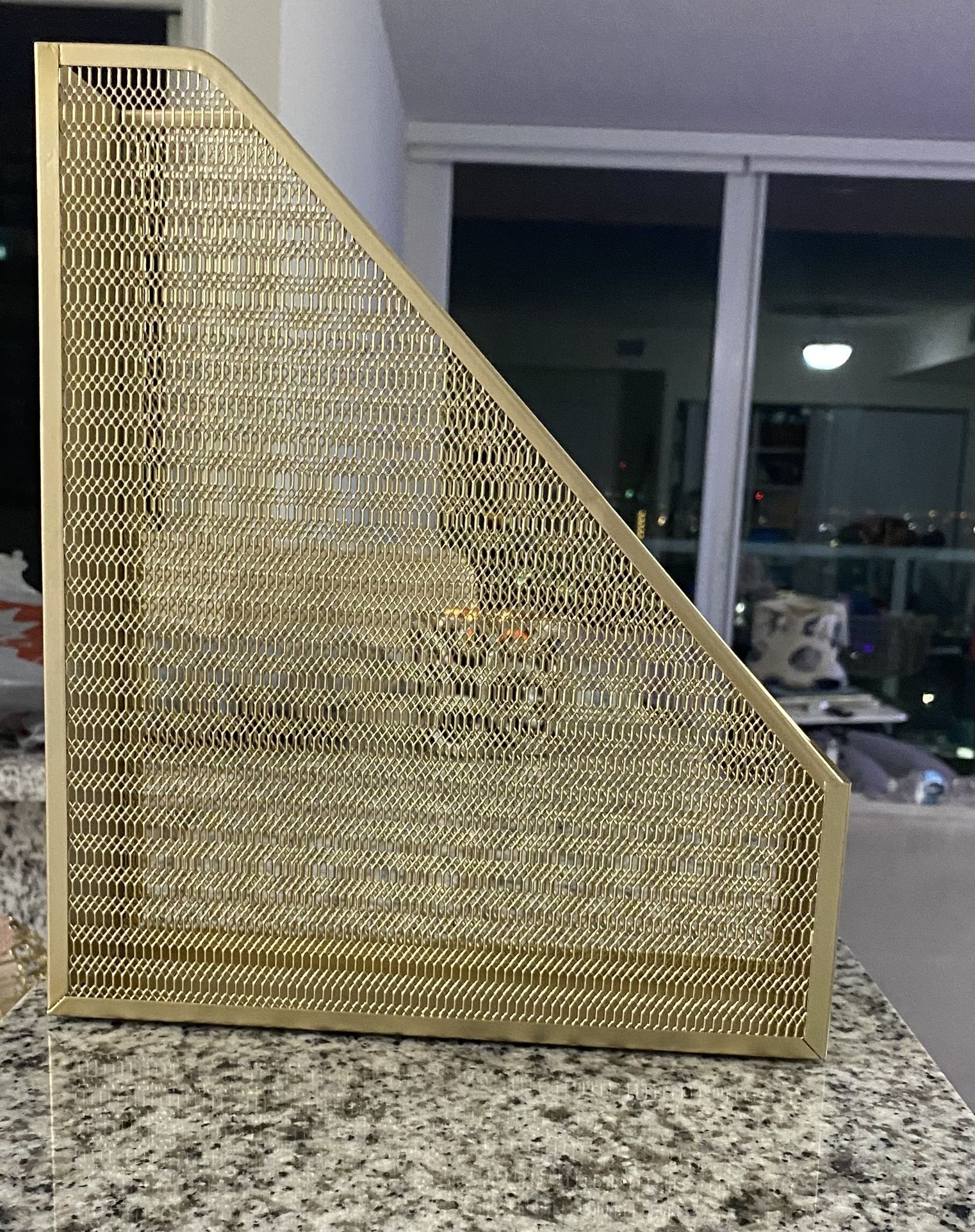 Gold Mesh File Holder