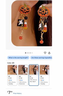 Halloween earrings