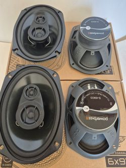 POWERBASS 2 PAIRS 6×9 3 WAY 210 WATTS HIGH OUTPUT CAR SPEAKER