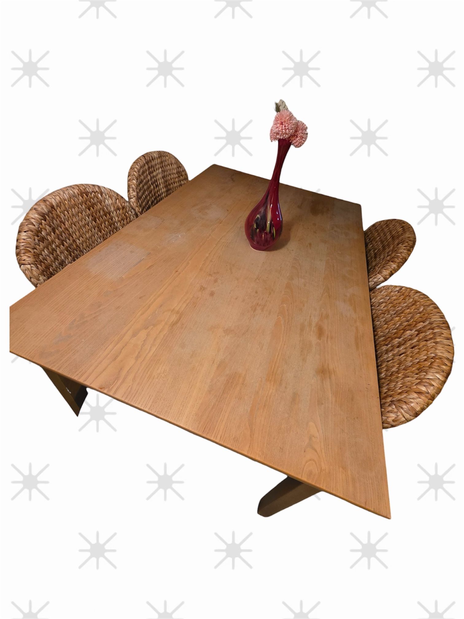 Dining Table & 4 Chairs Set