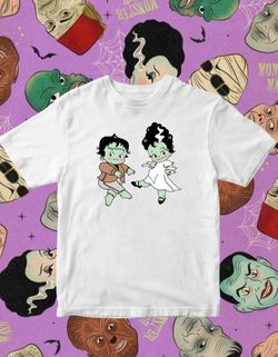 Kewpie Baby Frankenstein & Bride of Frankenstein T-Shirt