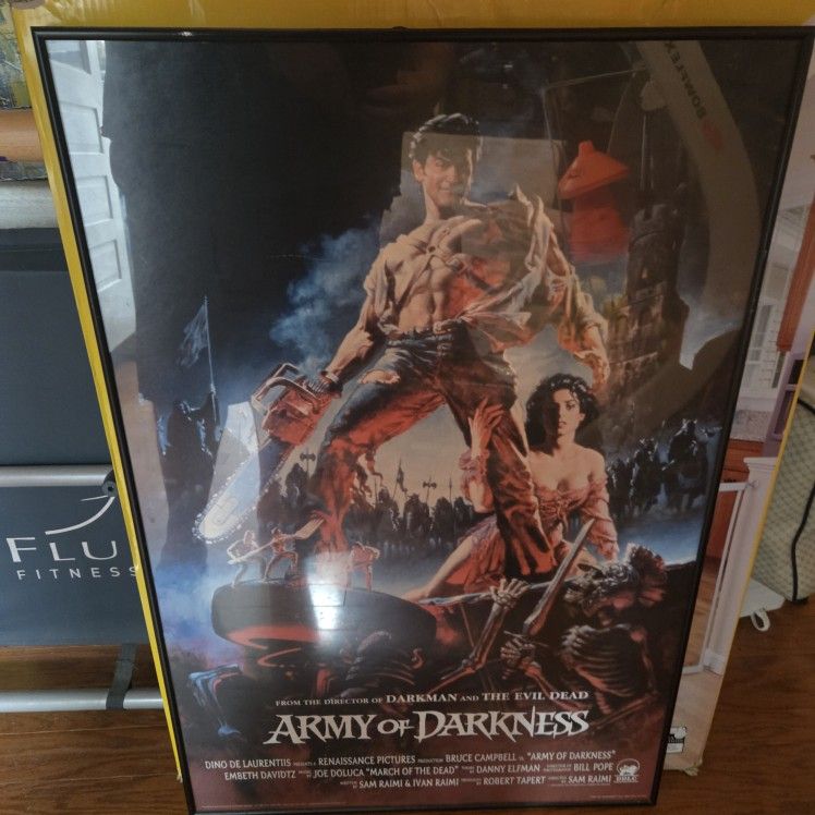 Vintage Army Of Darkness 1993 Movie Poster Framed