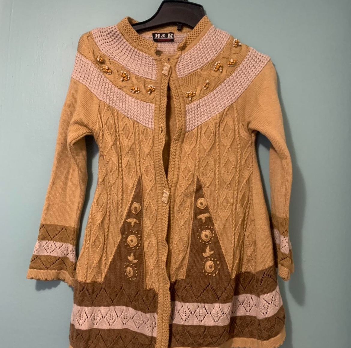 Kid's Brown Knitted Sweater