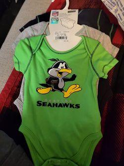 Seattle Seahawks Onsies And 2T Jersey