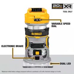 Dewalt 20V MAX XR Compact Router (Tool Only)