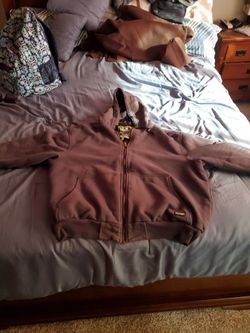 Grey XL Zip Up Hoodie 