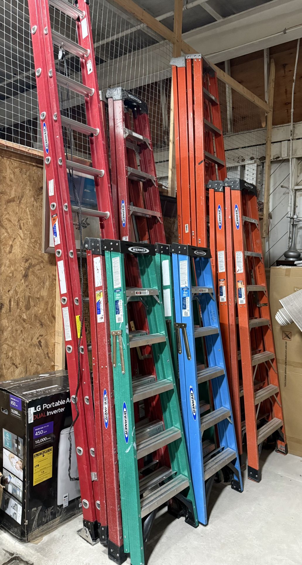 Louisville & Werner 6 Foot to 24 Foot Ladders $50 To $250