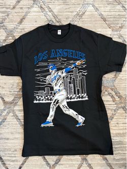 Los Angeles Dodgers Home Run Graphic T-Shirt available in S, M, L, XL, 2Xl, 3XL