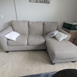 Sectional Couch Fabric Three Seater 