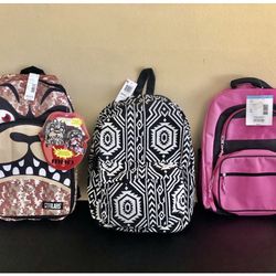 NEW  Backpacks (Sears, Standard Sz) $10 ea