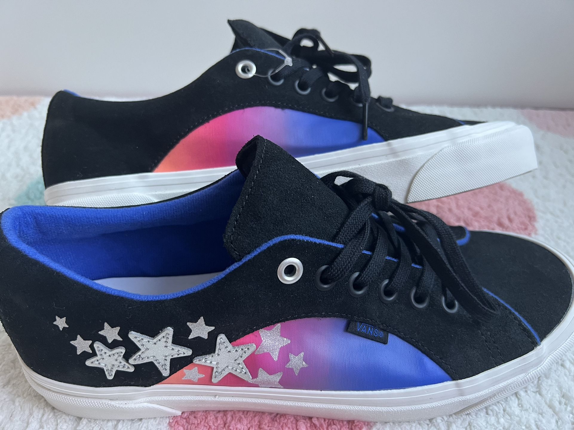 New! VANS Lampin 86 DX Anaheim Factory Black Stars Men’s Suede Sneakers