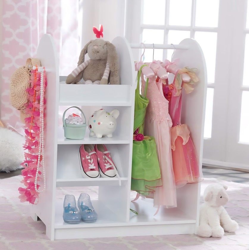 Like New Kidcraft Dress Up Wardrobe 