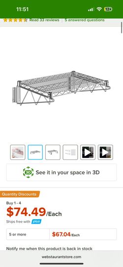 Stainless Steel Wire Shelf