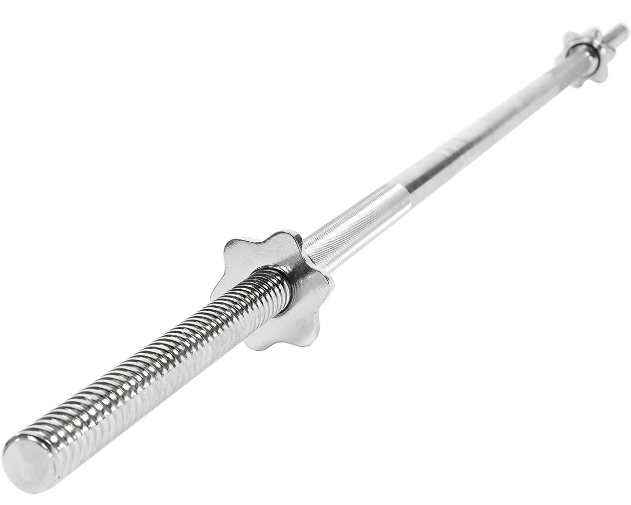 Sunny Health & Fitness 60-Inch Chrome Barbell Bar or High-Density Foam Barbell Pad – Strength Training Gear for Squats, Deadlifts, Hip Thrusts, Bench