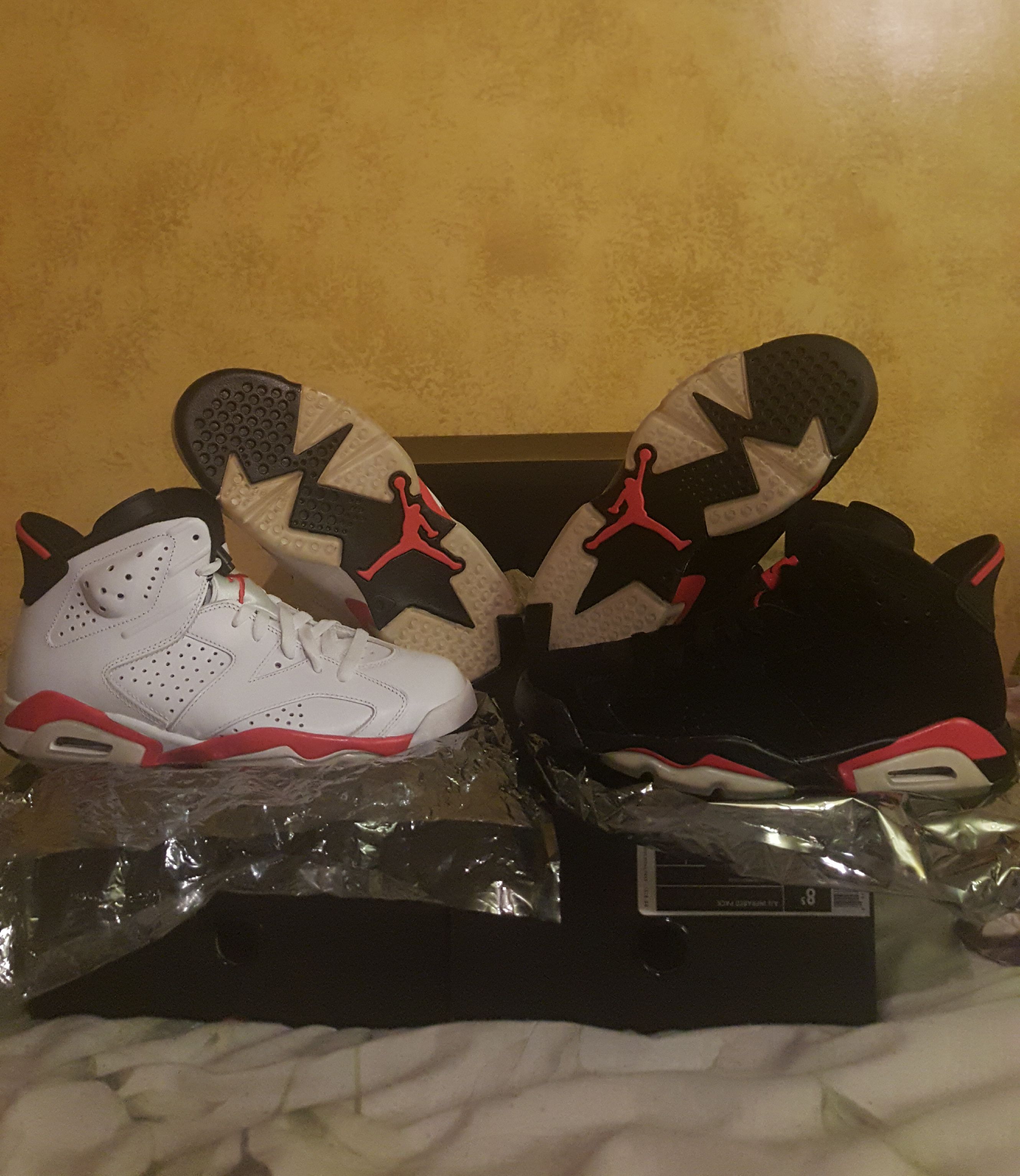 2010 DS Air Jordan 6 Infrared Pack size 8.5