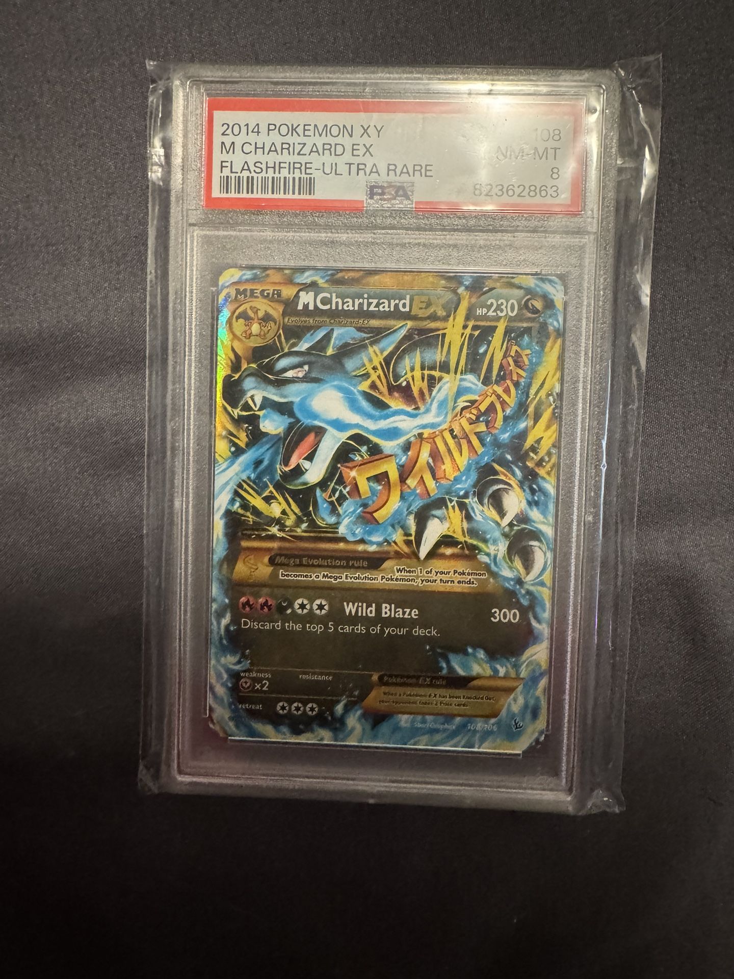 Mega Charizard Ex Pokemon PSA 8