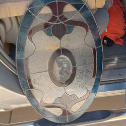 Gorgeous Vintage Stained Glass Hangs Up Ready To Display In Your Home Only 125