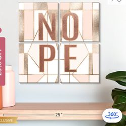 NOPE Wall Art