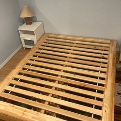 IKEA Mandal bed with Queen Mattress and topper