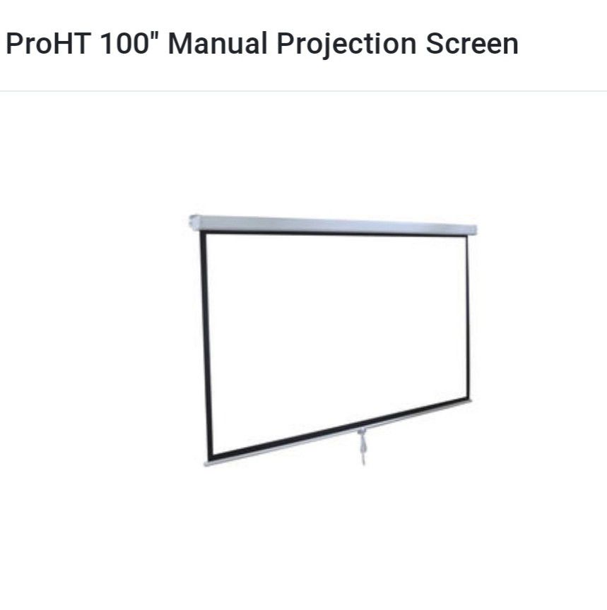 Inland ProHT 100" Manual Projection Screen