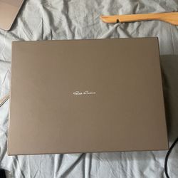 Rick Owen Leather van Low Top