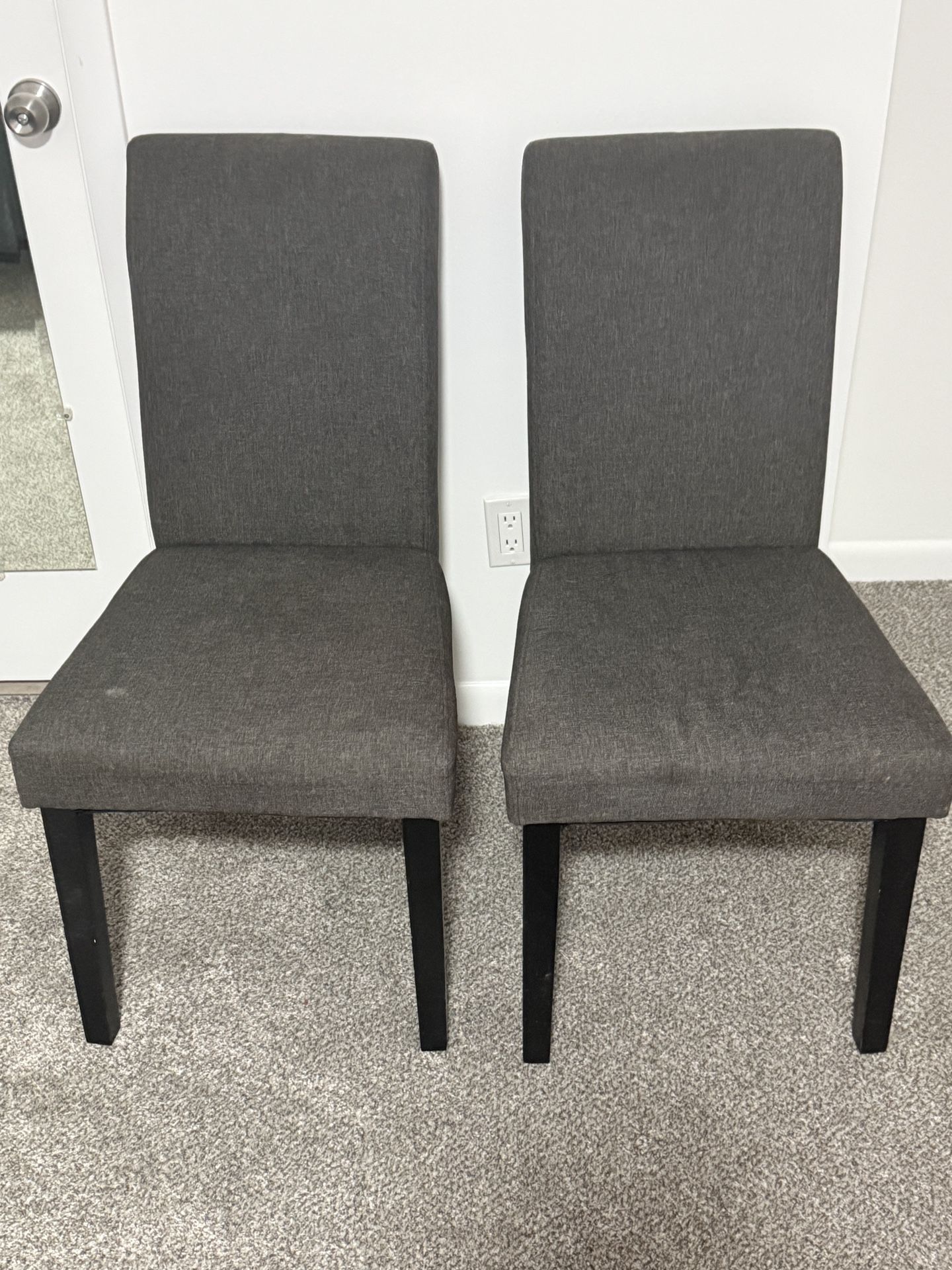 TWO (2) Dining or ? Chairs