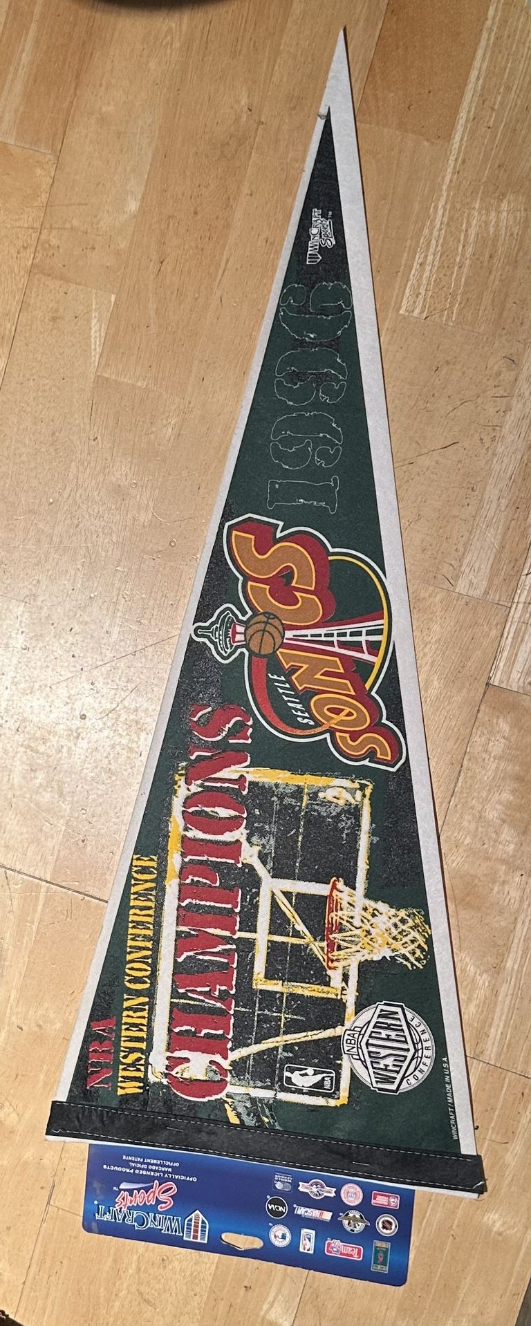Seattle Sonics Pennant Flag