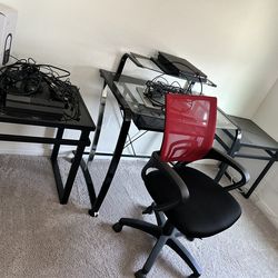 Computer desk tables and chair