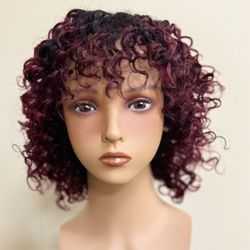 Ombré Human Hair Wig 12” New  #500