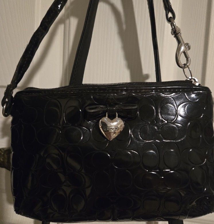 Coach Black Small Wristlet