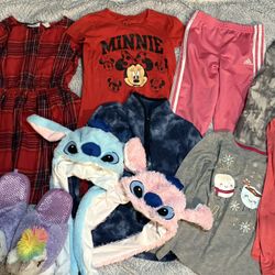 Girl Clothes Stitch And Angel , Minnie Mouse Adidas Size 7-8