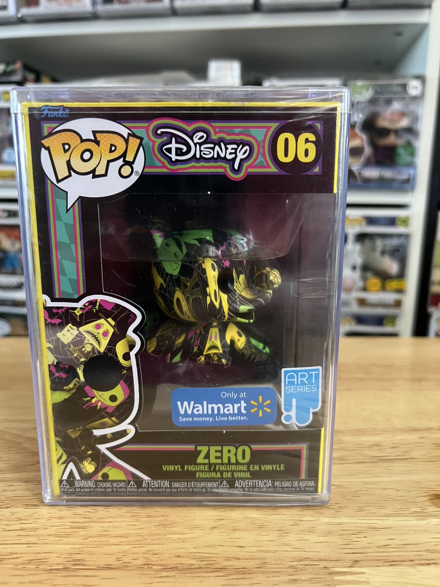 SEALED EXCLUSIVE VAULTED ART SERIES Zero Funko Pop 06 Nightmare Christmas Disney
