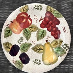 Oneida Vintage Fruit 10 1/2” plate - never used