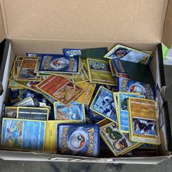 A Box Of Random Pokémon Cards