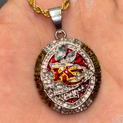 KC Chiefs Chain Pendant