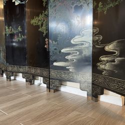6 panel decorative screen
