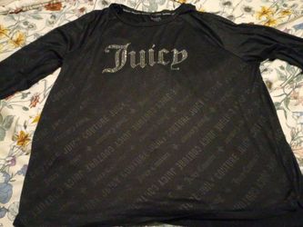 Juicy Couture Black Long Sleeve Top