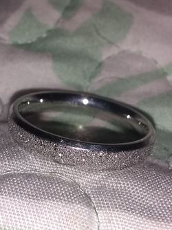 Men's stainless steel wedding band size 10/10.5