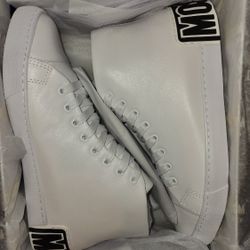 Moschino Sneakers White Leather 9 10 11