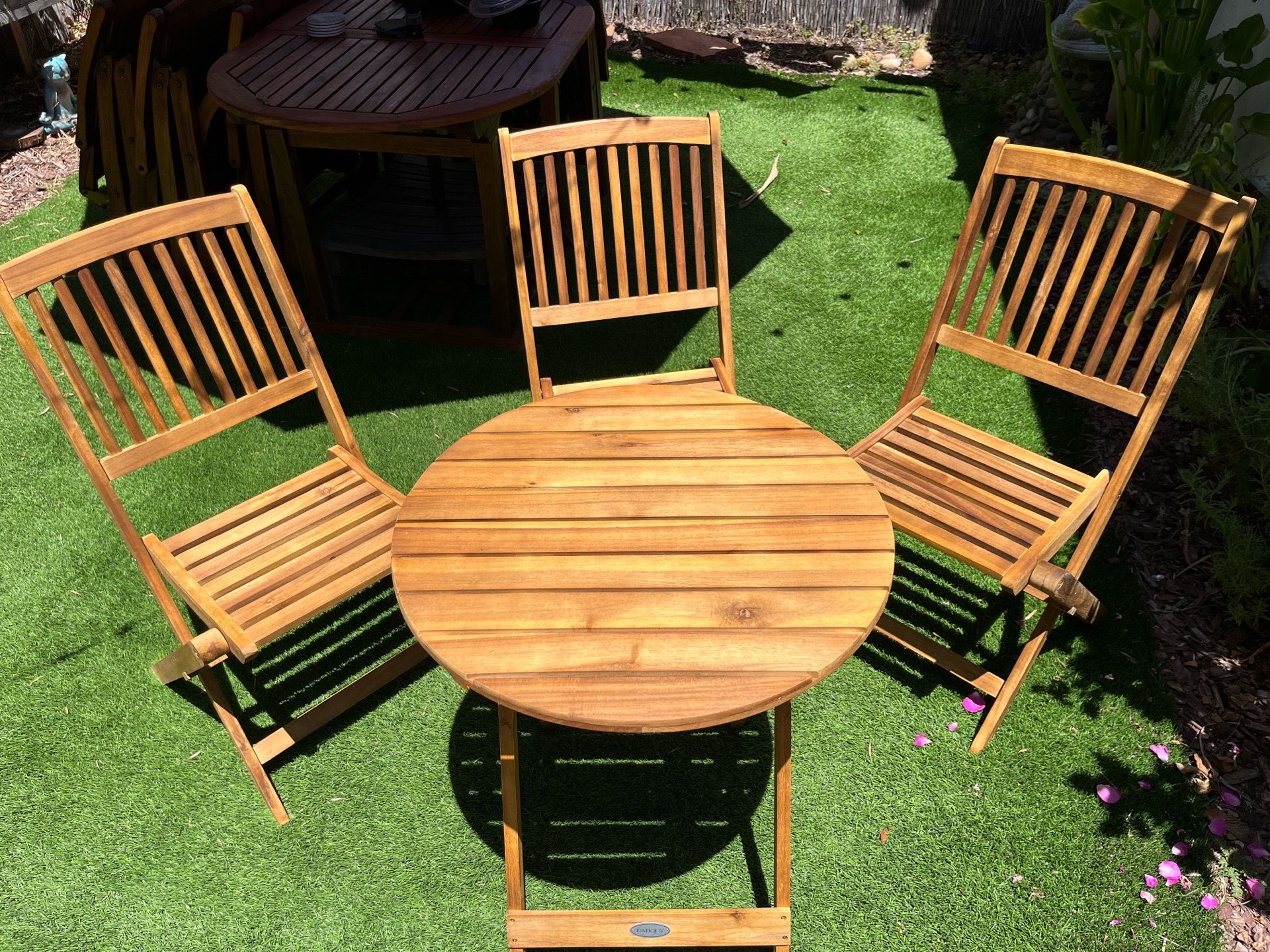 Acacia Bistro Set - 3 chairs -